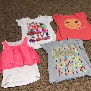 Four toddler T-shirts size 5T